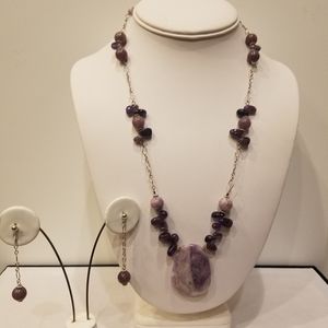 Sugilite and Amethyst necklace